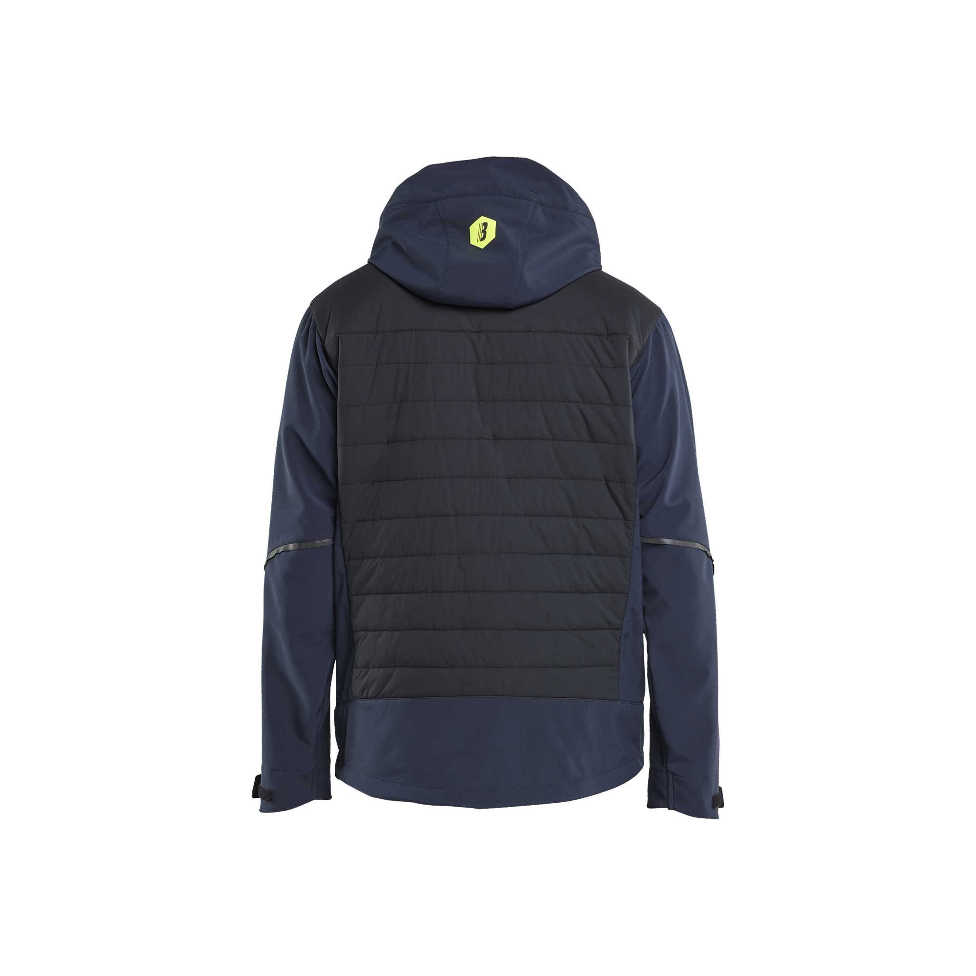 BLAKLADER 47432513 Hybrid Jacket Hi Vis Reflective Softshell Work Jacket MEN - Waterproof